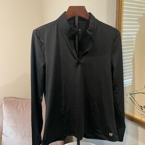 EleVen by Venus Williams Black Quarter Zip Pullover